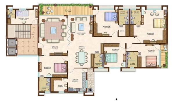 Featured Image of Prestige Avon 5 BHK Floor Plan