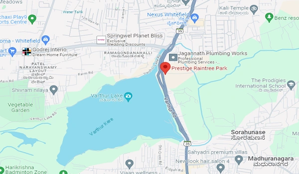 Featured Image of Evergreen @ Prestige Raintree Park Location Map