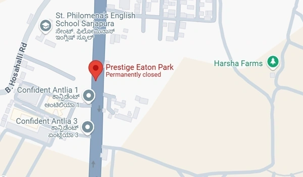 Featured Image of Prestige Eaton Park Sarjapur Location Map