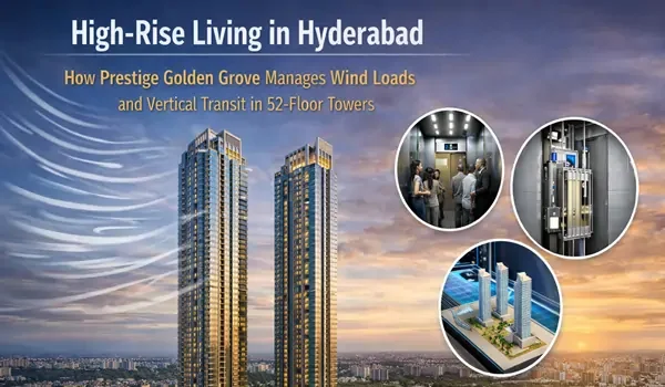 Featured Image of Sky High Safety How Prestige Golden Grove Manages Wind Loads And Vertical Transit In 52 Floor Towers
