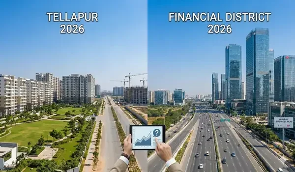Featured Image of Tellapur Vs Financial District 2026 Price Trends 3 Bhk Cost Comparison