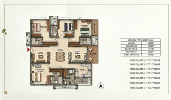 Featured Image of Your Simple Guide to the 4 BHK Supreme Type E1 Layout